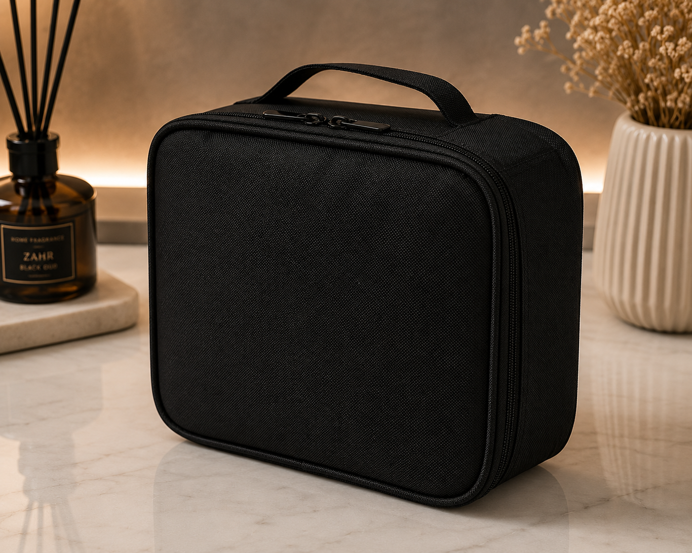 GlamCase™ Travel Makeup Organizer Bag – Large Capacity Cosmetic Storage Case